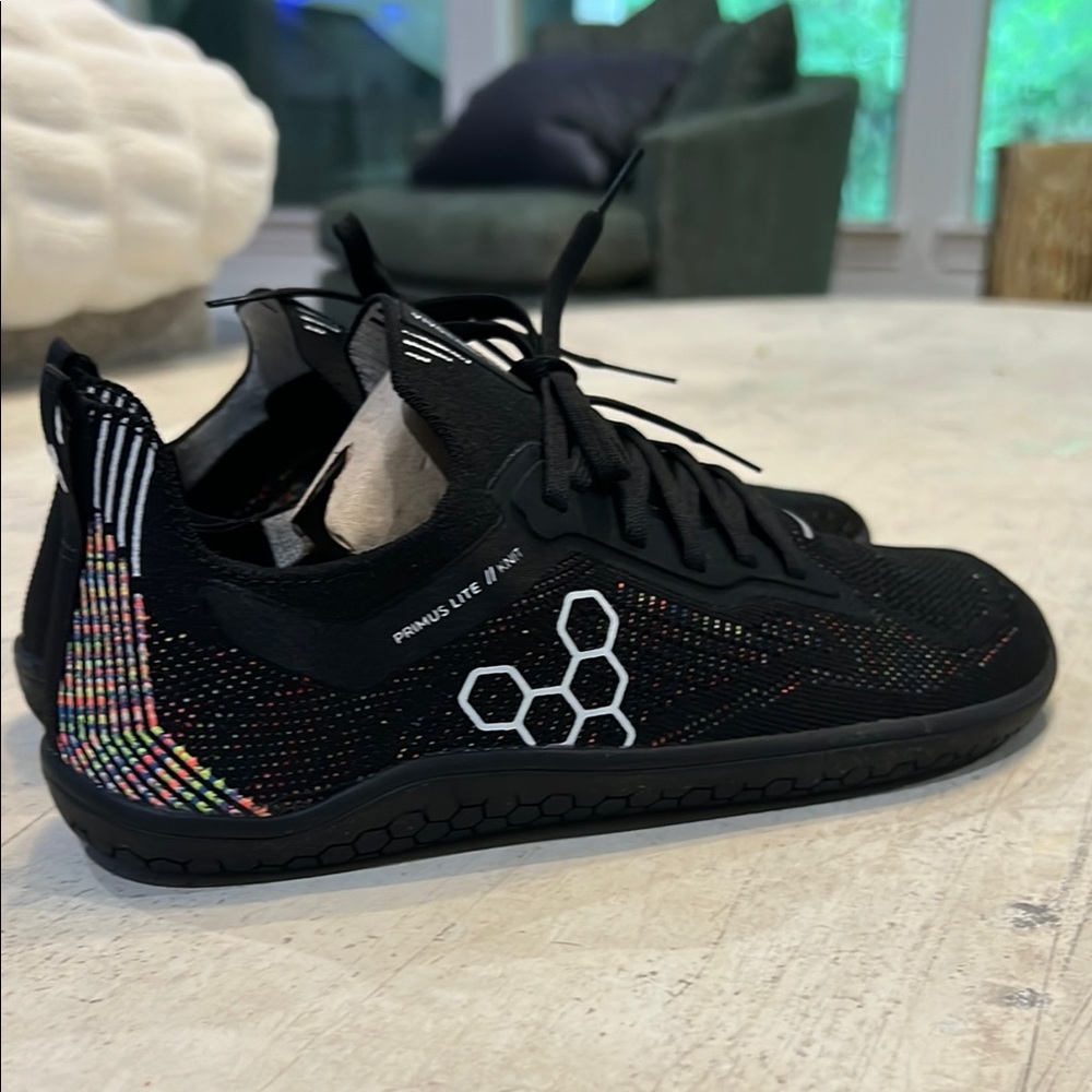 Black Primus Lite Shoes with Multicolor Accents